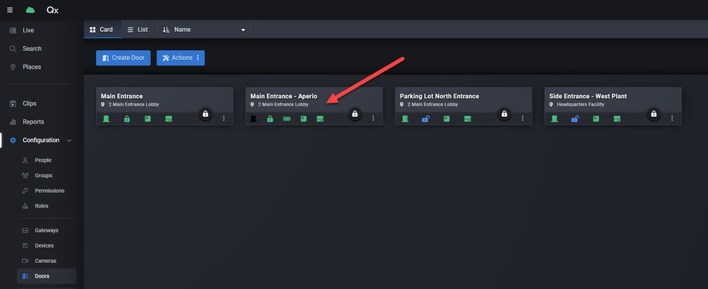How to setup an Aperio Door in QxControl (Software)