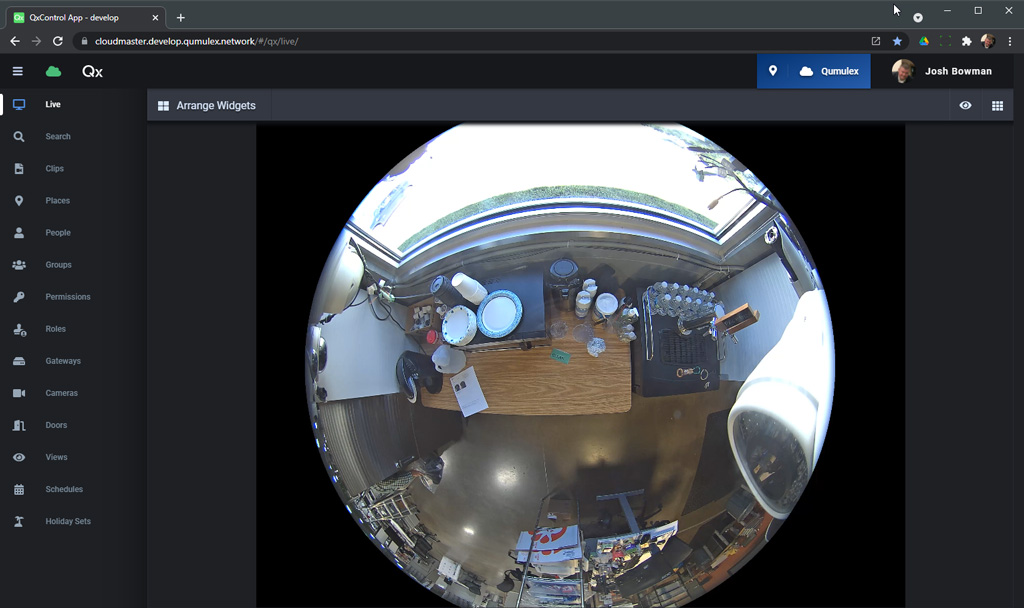 QxControl September 2021 Release: Fisheye Camera Dewarping